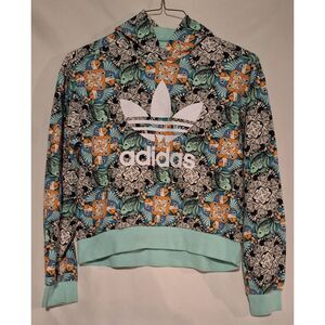 Adidas Origionals Zoo Jungle‎ Print Hooded Sweatshirt Hoodie Size 13-14Y